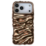 クリームテクスチャー電気めっきTPU全面保護スマホケース、iPhone 17 Pro Max用、iPhone 17 Pro用