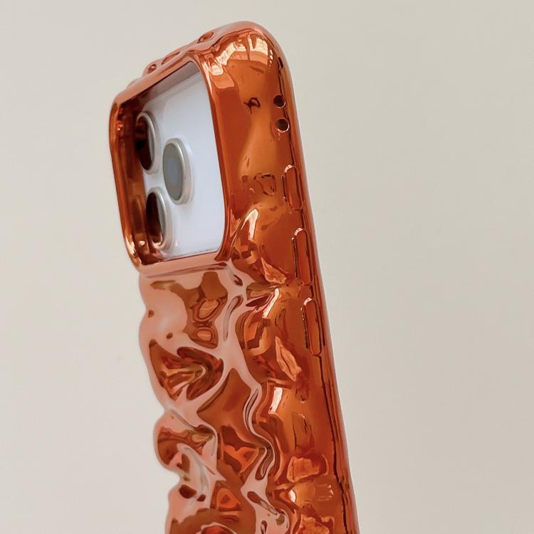 Cream Texture Electroplating TPU Full Coverage Phone Case, For iPhone 13
