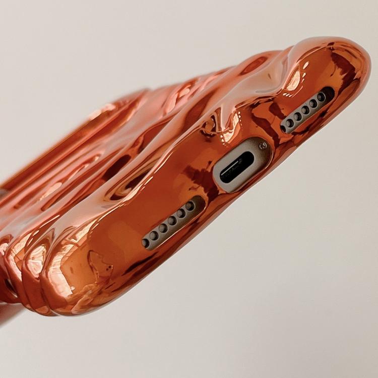 Cream Texture Electroplating TPU Full Coverage Phone Case, For iPhone 14 Pro, For iPhone 14 Pro Max, For iPhone 13