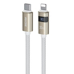 WK WDC-104 Raython 2 デジタルディスプレイ 30W Type-C から 8ピン 高速充電データケーブル、長さ: 1.2m、WDC-104