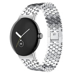 xDfind フィッシュスケールテクスチャーメタルウォッチバンド、Google Pixel Watch 4 / Watch 3 45mm用、Google Pixel Watch 4 / 3 / 2 / 1 41mm用