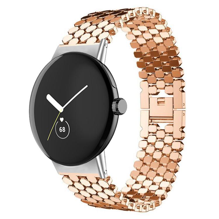 xDfind フィッシュスケールテクスチャーメタルウォッチバンド、Google Pixel Watch 4 / Watch 3 45mm用、Google Pixel Watch 4 / 3 / 2 / 1 41mm用