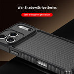 War Shadowストライプシリーズエアバッグマット衝撃吸収スマホケース、iPhone 17 Pro Max用、iPhone 17 Pro用