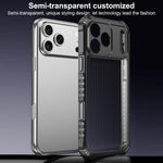 War Shadowストライプシリーズエアバッグマット衝撃吸収スマホケース、iPhone 17 Pro Max用、iPhone 17 Pro用