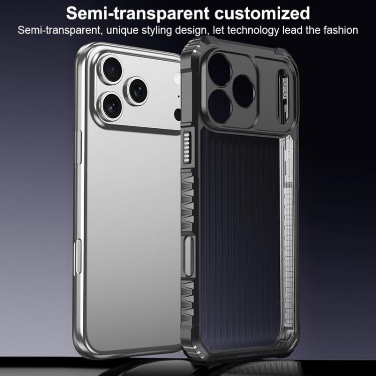War Shadowストライプシリーズエアバッグマット衝撃吸収スマホケース、iPhone 17 Pro Max用、iPhone 17 Pro用
