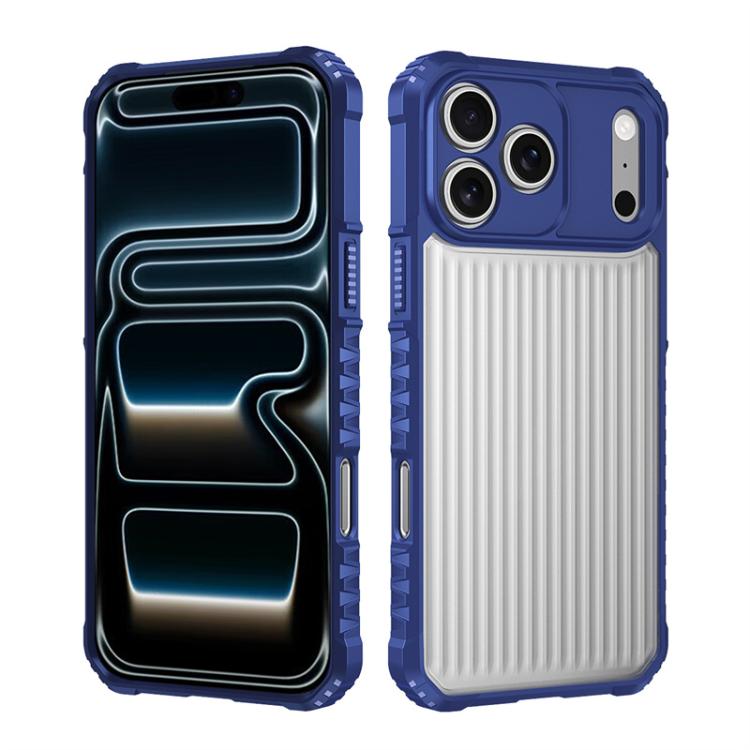 War Shadowストライプシリーズエアバッグマット衝撃吸収スマホケース、iPhone 17 Pro Max用、iPhone 17 Pro用