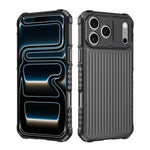 War Shadowストライプシリーズエアバッグマット衝撃吸収スマホケース、iPhone 17 Pro Max用、iPhone 17 Pro用