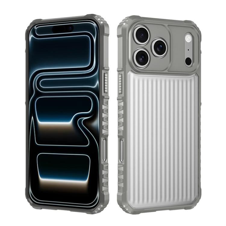 War Shadowストライプシリーズエアバッグマット衝撃吸収スマホケース、iPhone 17 Pro Max用、iPhone 17 Pro用