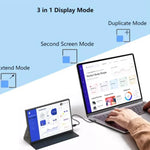 P105A01D 10.5インチ IPSポータブルモニター HD / Type-C拡張対応、米国プラグ、10.5インチ