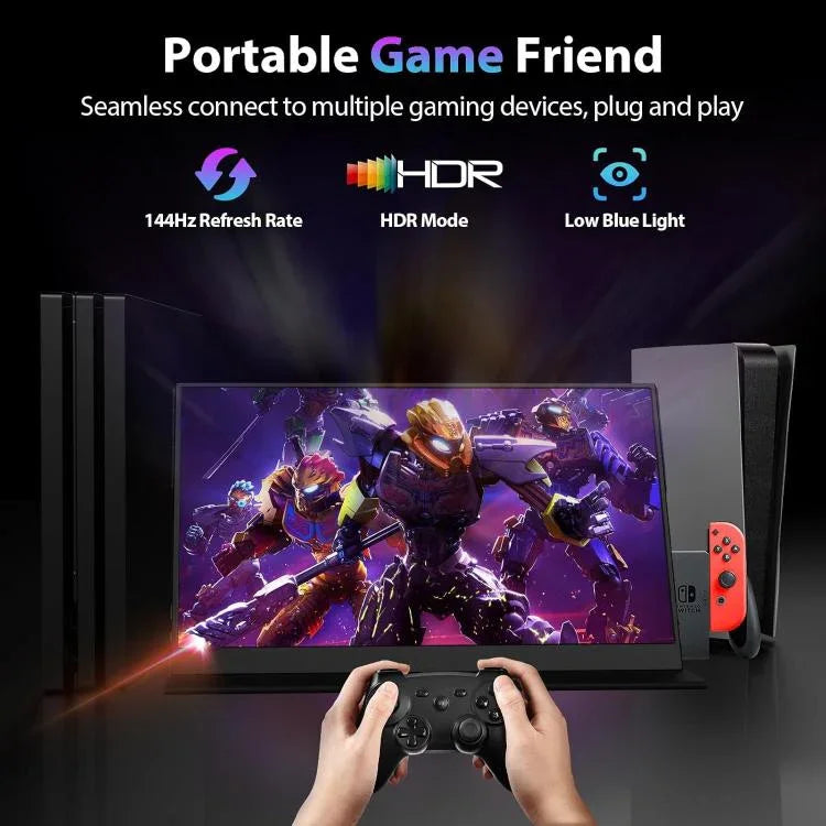P161Q10G 16.1インチ 2.5K ポータブルモニター 144Hz 拡張スクリーン、16.1インチ 2.5K 144Hz