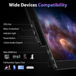 P161Q10G 16.1インチ 2.5K ポータブルモニター 144Hz 拡張スクリーン、16.1インチ 2.5K 144Hz