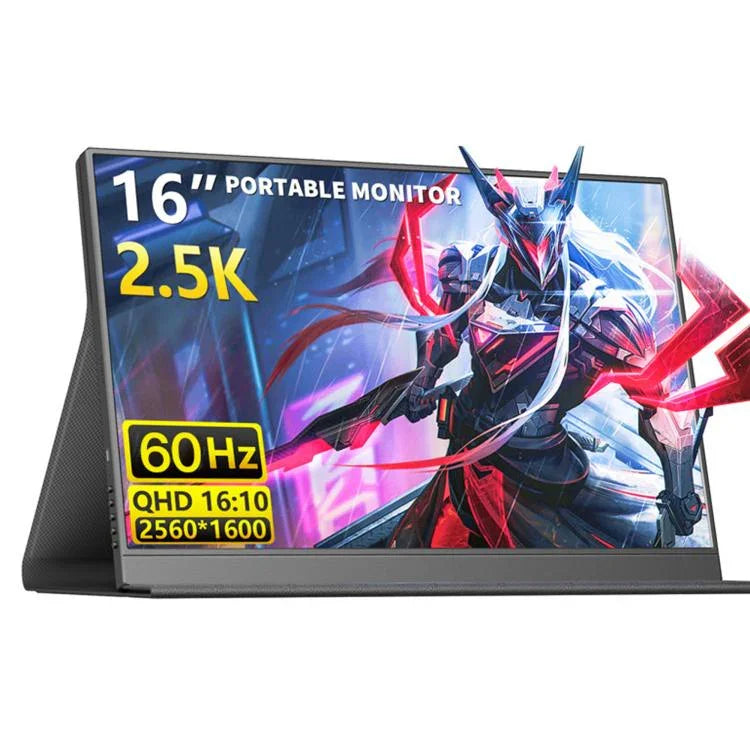 P160Q16BW 16インチ 2.5K ポータブルモニター ゲーミング拡張スクリーン、16インチ 2.5K 60Hz
