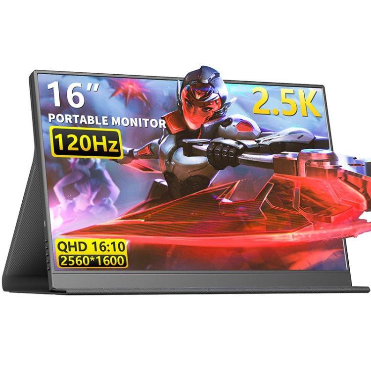 P160Q16BWG 16インチ 2.5K ポータブルモニター 120Hz ゲーミング拡張スクリーン、16インチ 2.5K 120Hz