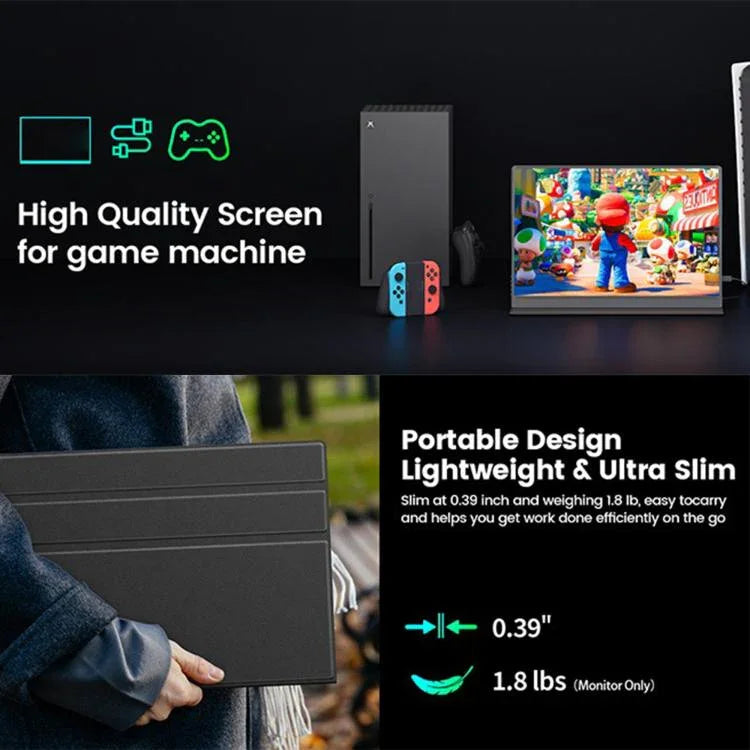 P160A20 16インチ 4K ポータブルモニター ゲーミング拡張スクリーン、16インチ 4K