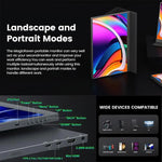 P160A20 16インチ 4K ポータブルモニター ゲーミング拡張スクリーン、16インチ 4K