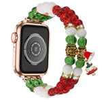 幅14mm クリスマスビーズチェーンウォッチバンド、Apple Watch 46mm / 49mm / 45mm / 44mm用、Apple Watch 42mm / 41mm / 40mm / 38mm用