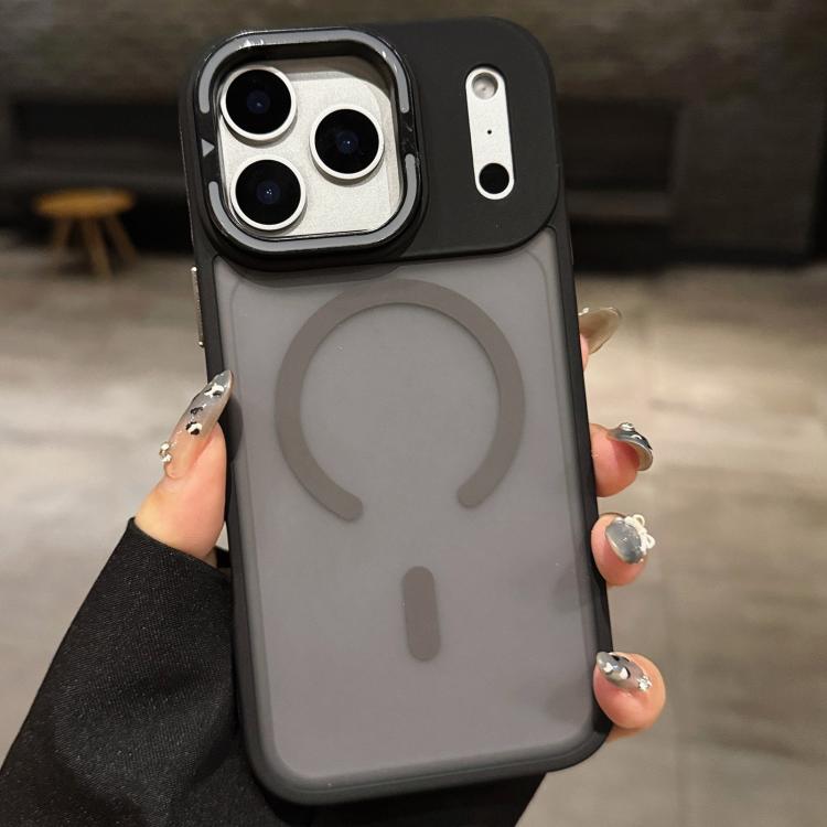 スキンフィールマットメタルレンズホルダーMagSafe磁気スマホケース、iPhone 17 Pro Max用、iPhone 17 Pro用、iPhone 17用、iPhone Air用、iPhone 16 Pro Max用、iPhone 16 Pro用