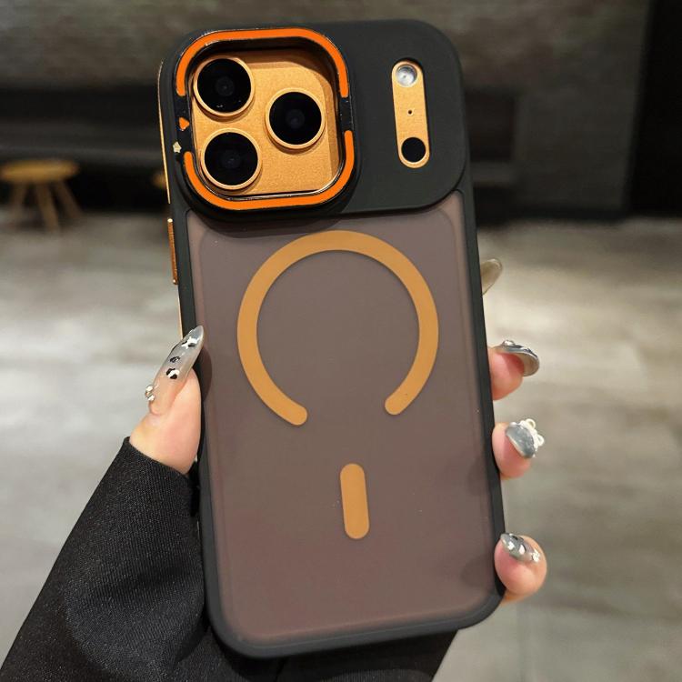 スキンフィールマットメタルレンズホルダーMagSafe磁気スマホケース、iPhone 17 Pro Max用、iPhone 17 Pro用、iPhone 17用、iPhone Air用、iPhone 16 Pro Max用、iPhone 16 Pro用