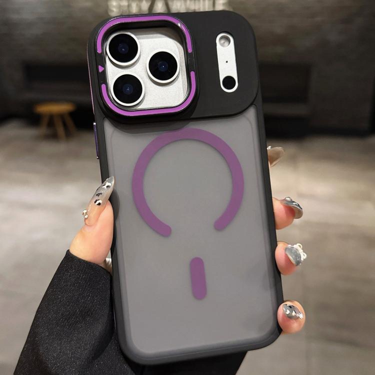 スキンフィールマットメタルレンズホルダーMagSafe磁気スマホケース、iPhone 17 Pro Max用、iPhone 17 Pro用、iPhone 17用、iPhone Air用、iPhone 16 Pro Max用、iPhone 16 Pro用
