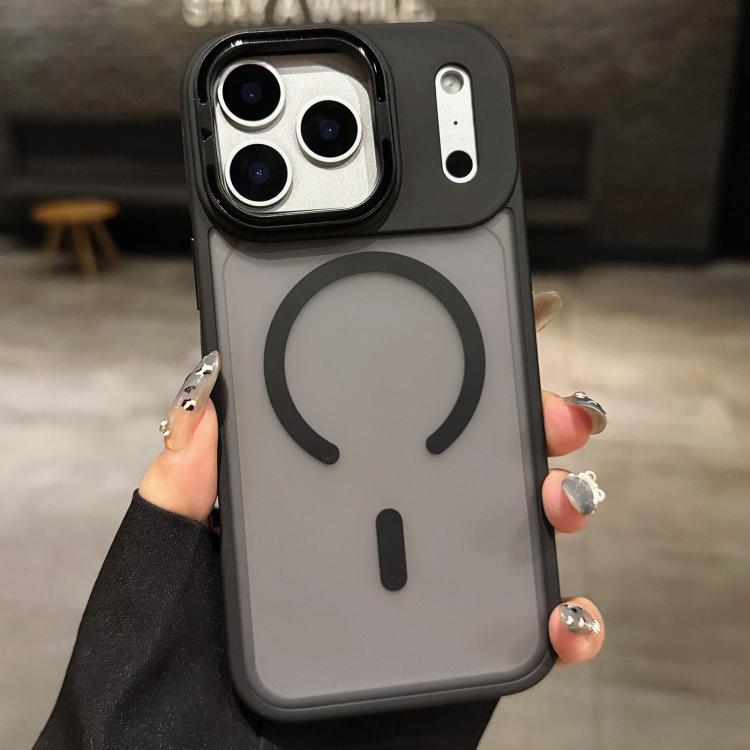 スキンフィールマットメタルレンズホルダーMagSafe磁気スマホケース、iPhone 17 Pro Max用、iPhone 17 Pro用、iPhone 17用、iPhone Air用、iPhone 16 Pro Max用、iPhone 16 Pro用