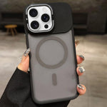 スキンフィールマットメタルレンズホルダーMagSafe磁気スマホケース、iPhone 17 Pro Max用、iPhone 17 Pro用、iPhone 17用、iPhone Air用、iPhone 16 Pro Max用、iPhone 16 Pro用