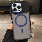スキンフィール フロストメタルレンズホルダー MagSafe 磁気スマホケース、iPhone 16 Plus 用、iPhone 16 用、iPhone 15 Pro Max 用、iPhone 15 Pro 用、iPhone 15 用、iPhone 14 用