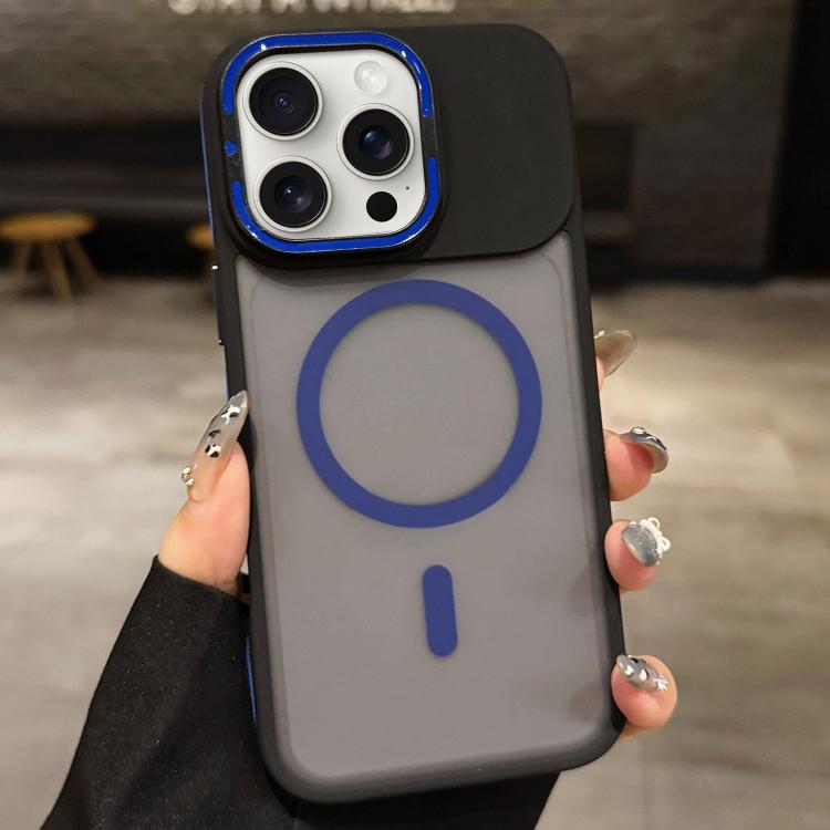 スキンフィール フロストメタルレンズホルダー MagSafe 磁気スマホケース、iPhone 16 Plus 用、iPhone 16 用、iPhone 15 Pro Max 用、iPhone 15 Pro 用、iPhone 15 用、iPhone 14 用