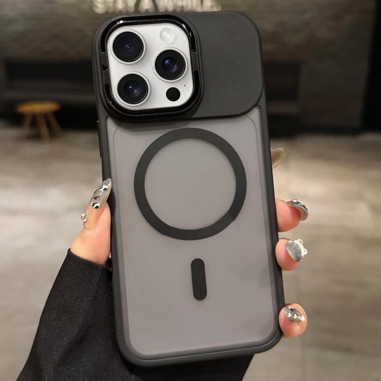 スキンフィール フロストメタルレンズホルダー MagSafe 磁気スマホケース、iPhone 16 Plus 用、iPhone 16 用、iPhone 15 Pro Max 用、iPhone 15 Pro 用、iPhone 15 用、iPhone 14 用