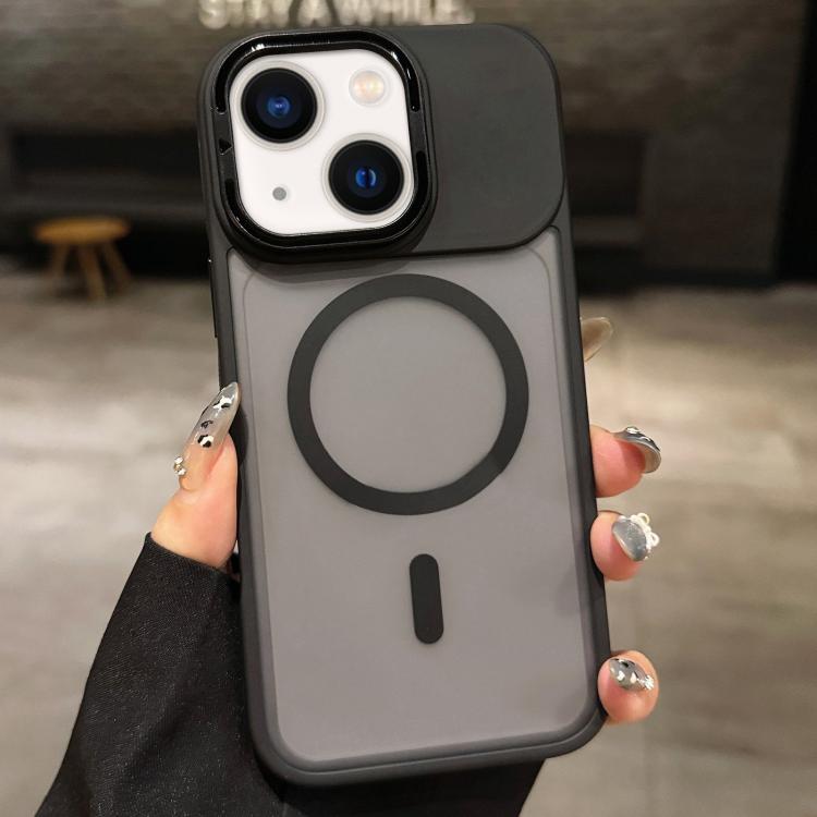スキンフィール フロストメタルレンズホルダー MagSafe 磁気スマホケース、iPhone 16 Plus 用、iPhone 16 用、iPhone 15 Pro Max 用、iPhone 15 Pro 用、iPhone 15 用、iPhone 14 用
