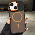 スキンフィール フロストメタルレンズホルダー MagSafe 磁気スマホケース、iPhone 16 Plus 用、iPhone 16 用、iPhone 15 Pro Max 用、iPhone 15 Pro 用、iPhone 15 用、iPhone 14 用