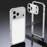 アーマー 両面滑り止めメタルフレームケース レンズカバー付き、iPhone 17 Pro Max 用、iPhone 17 Pro 用、iPhone 17 用、iPhone 16 Pro Max 用、iPhone 16 Pro 用、iPhone 16 用