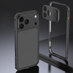 アーマー 両面滑り止めメタルフレームケース レンズカバー付き、iPhone 17 Pro Max 用、iPhone 17 Pro 用、iPhone 17 用、iPhone 16 Pro Max 用、iPhone 16 Pro 用、iPhone 16 用