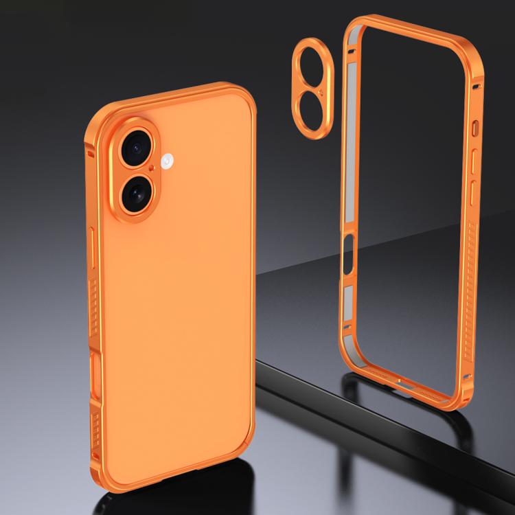 アーマー 両面滑り止めメタルフレームケース レンズカバー付き、iPhone 17 Pro Max 用、iPhone 17 Pro 用、iPhone 17 用、iPhone 16 Pro Max 用、iPhone 16 Pro 用、iPhone 16 用
