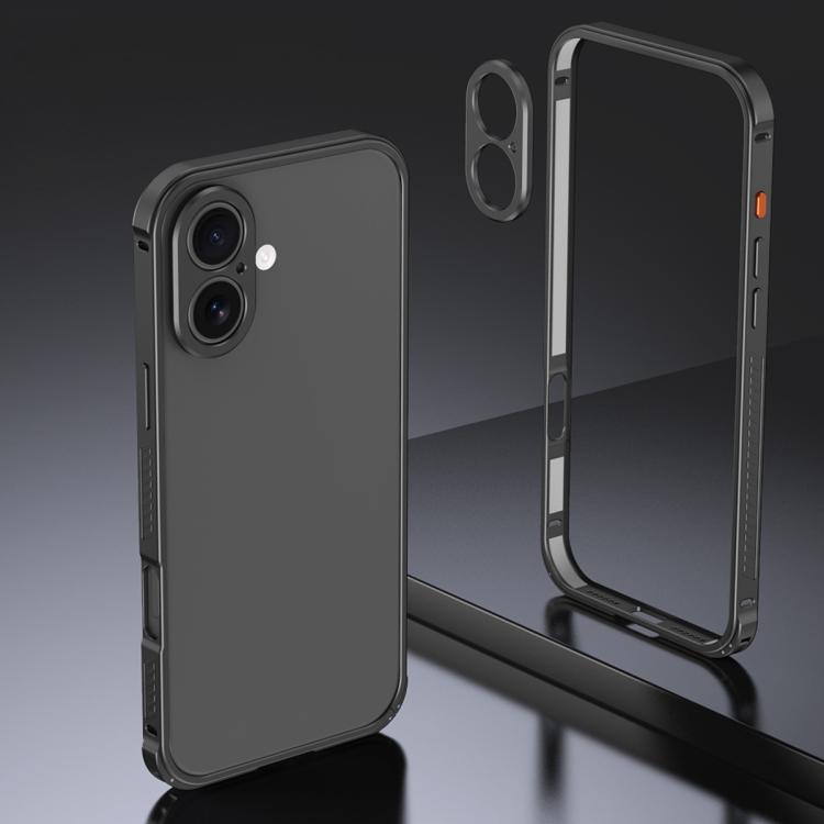 アーマー 両面滑り止めメタルフレームケース レンズカバー付き、iPhone 17 Pro Max 用、iPhone 17 Pro 用、iPhone 17 用、iPhone 16 Pro Max 用、iPhone 16 Pro 用、iPhone 16 用