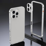 アーマー 両面滑り止めメタルフレームケース レンズカバー付き、iPhone 17 Pro Max 用、iPhone 17 Pro 用、iPhone 17 用、iPhone 16 Pro Max 用、iPhone 16 Pro 用、iPhone 16 用