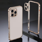アーマー 両面滑り止めメタルフレームケース レンズカバー付き、iPhone 17 Pro Max 用、iPhone 17 Pro 用、iPhone 17 用、iPhone 16 Pro Max 用、iPhone 16 Pro 用、iPhone 16 用