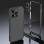 アーマー 両面滑り止めメタルフレームケース レンズカバー付き、iPhone 17 Pro Max 用、iPhone 17 Pro 用、iPhone 17 用、iPhone 16 Pro Max 用、iPhone 16 Pro 用、iPhone 16 用