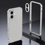 アーマー 両面滑り止めメタルフレームケース レンズカバー付き、iPhone 17 Pro Max 用、iPhone 17 Pro 用、iPhone 17 用、iPhone 16 Pro Max 用、iPhone 16 Pro 用、iPhone 16 用