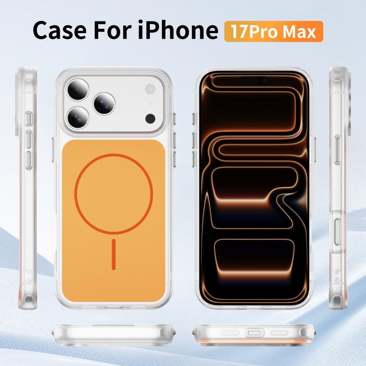 クリスタルフロスト スキンフィール 磁気 MagSafe スマホケース、iPhone 17 Pro Max 用、iPhone 17 Pro 用、iPhone 17 用、iPhone Air 用