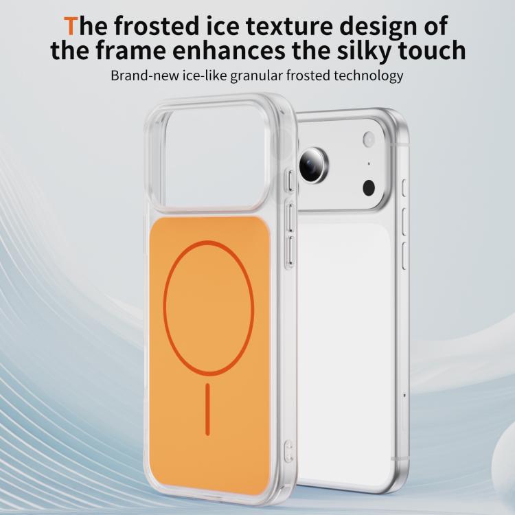クリスタルフロスト スキンフィール 磁気 MagSafe スマホケース、iPhone 17 Pro Max 用、iPhone 17 Pro 用、iPhone 17 用、iPhone Air 用