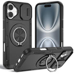 Camshield回転ホルダーマグセーフiPhoneケース、iPhone 17 Pro Max用、iPhone 17 Pro用、iPhone 16 Pro Max用、iPhone 16 Pro用、iPhone 16 Plus用、iPhone 16用、iPhone 15 Pro Max用、iPhone 15 Pro用