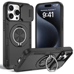 Camshield回転ホルダーマグセーフiPhoneケース、iPhone 17 Pro Max用、iPhone 17 Pro用、iPhone 16 Pro Max用、iPhone 16 Pro用、iPhone 16 Plus用、iPhone 16用、iPhone 15 Pro Max用、iPhone 15 Pro用