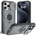 Camshield回転ホルダーマグセーフiPhoneケース、iPhone 17 Pro Max用、iPhone 17 Pro用、iPhone 16 Pro Max用、iPhone 16 Pro用、iPhone 16 Plus用、iPhone 16用、iPhone 15 Pro Max用、iPhone 15 Pro用