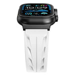 ブラックピンバックル シリコンウォッチバンド、Apple Watch 46mm / 49mm / 45mm / 44mm用、Apple Watch 42mm / 41mm / 40mm / 38mm用