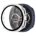 xDfind強化フィルム一体型フロストPCウォッチ保護カバー、Samsung Galaxy Watch8 44mm用、Samsung Galaxy Watch8 40mm用