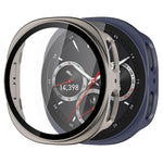 xDfind強化フィルム一体型フロストPCウォッチ保護カバー、Samsung Galaxy Watch8 44mm用、Samsung Galaxy Watch8 40mm用