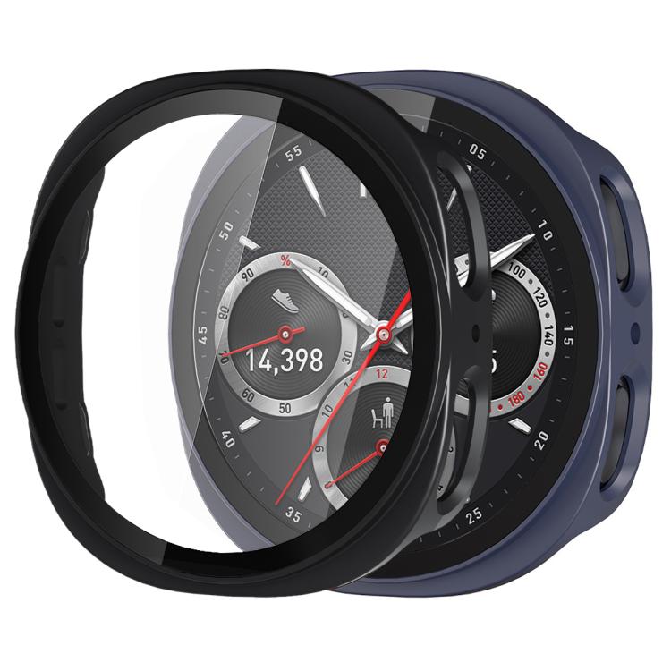 xDfind強化フィルム一体型フロストPCウォッチ保護カバー、Samsung Galaxy Watch8 44mm用、Samsung Galaxy Watch8 40mm用