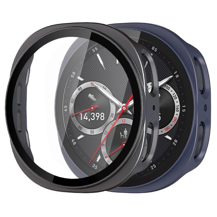 xDfind強化フィルム一体型フロストPCウォッチ保護カバー、Samsung Galaxy Watch8 44mm用、Samsung Galaxy Watch8 40mm用
