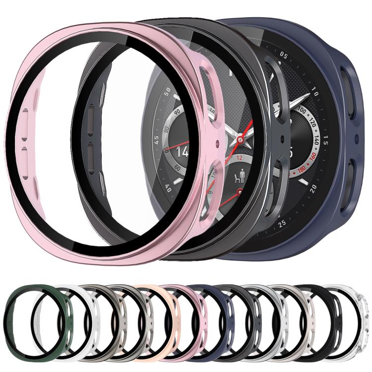 xDfind強化フィルム一体型フロストPCウォッチ保護カバー、Samsung Galaxy Watch8 44mm用、Samsung Galaxy Watch8 40mm用