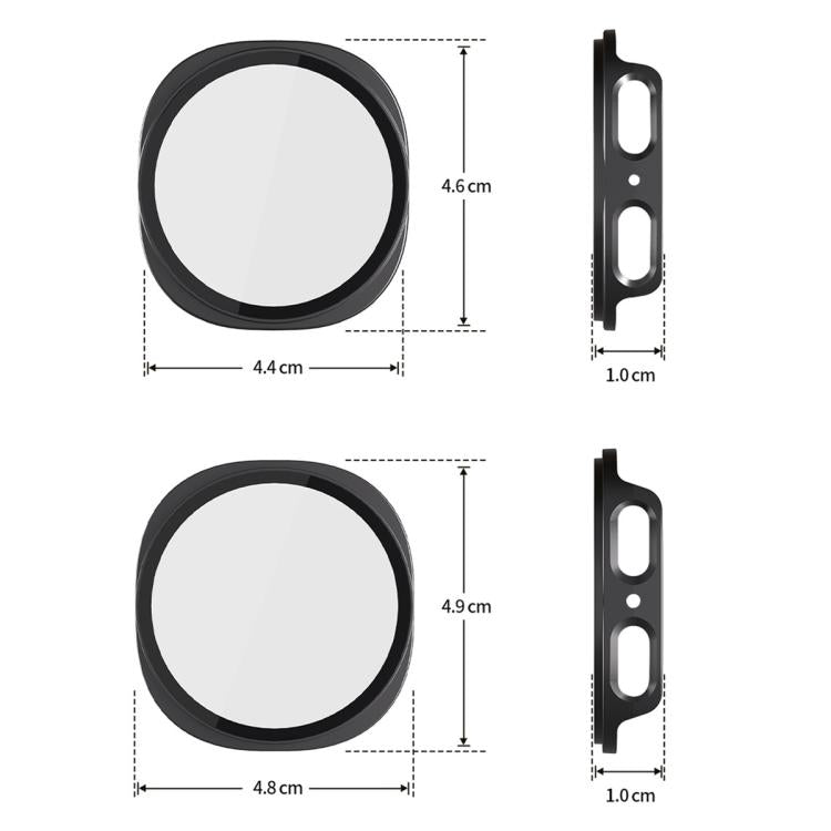 xDfind強化フィルム一体型フロストPCウォッチ保護カバー、Samsung Galaxy Watch8 44mm用、Samsung Galaxy Watch8 40mm用